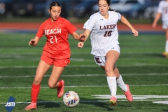 Action from the 2023 NJSIAA Girls Soccer Group 1 championship game between Point Pleasant Beach and Mountain Lakes