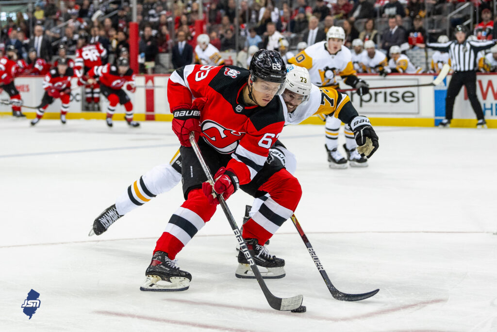 The New Jersey Devils today acquired defenseman John Marino via trade from  the Pittsburgh Penguins in exchange for defenseman Ty Smith and the club's  third-round selection in the 2023 NHL Draft. 