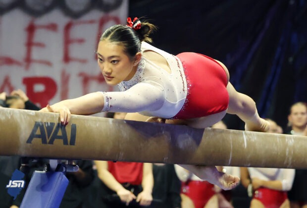 Rutgers Gymnastics Rachael Riley vs. Penn State